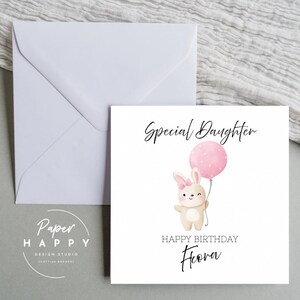 Carte d'anniversaire personnalisée, joyeux anniversaire, carte pour elle, carte d'anniversaire, fille, soeur, nièce, petite-fille, 25,30,40,50,60,70, 80