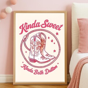 Beth Dutton Cowgirl Boots Art Print: Yellowstone Wall Decor