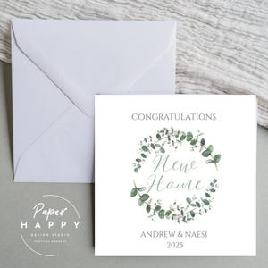 Carte personnalisée pour la nouvelle maison, Personnalisée, carte personnalisée, Joyeux anniversaire, Merci, Carte de voeux personnalisée, cadeau, Entièrement personnalisé