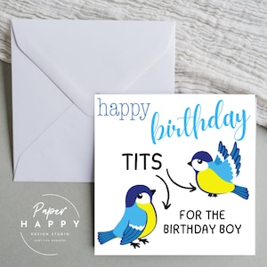Cartão de aniversário engraçado, amizade masculina, humorístico, atrevido