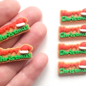 5/10/20pcs Merry Christmas cabochons , kawaii craft supplies , christmas cabs
