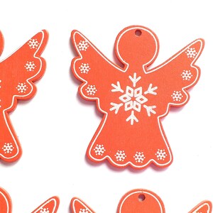 8pc Wooden angel decorations, with string, garland bunting kit, gift tags,