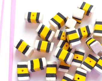 5/10/20pcs Fake candy white yellow liquorice beads, fake candy food, craft supplies