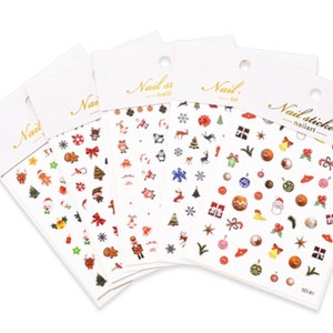 20/40/60 stickers , nail art stickers , Christmas stickers ,