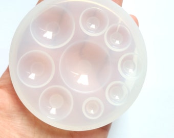 semi circle round mold, hemisphere mould, for resin and more, CLEARANCE LINE