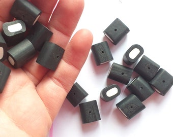 5/10/20pcs Fake candy black and white liquorice allsorts beads, fake candy food, craft supplies