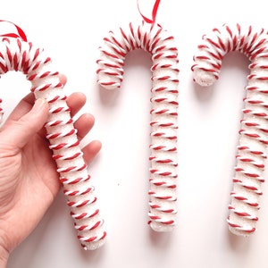 Large Candy cane hanging decoration , wreath decor , tree decor ,