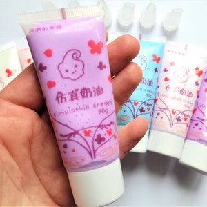 1/6 pieces 50g whipped cream glue, decoden, air dry clay, craft supplies, dolls house supplies bild 6