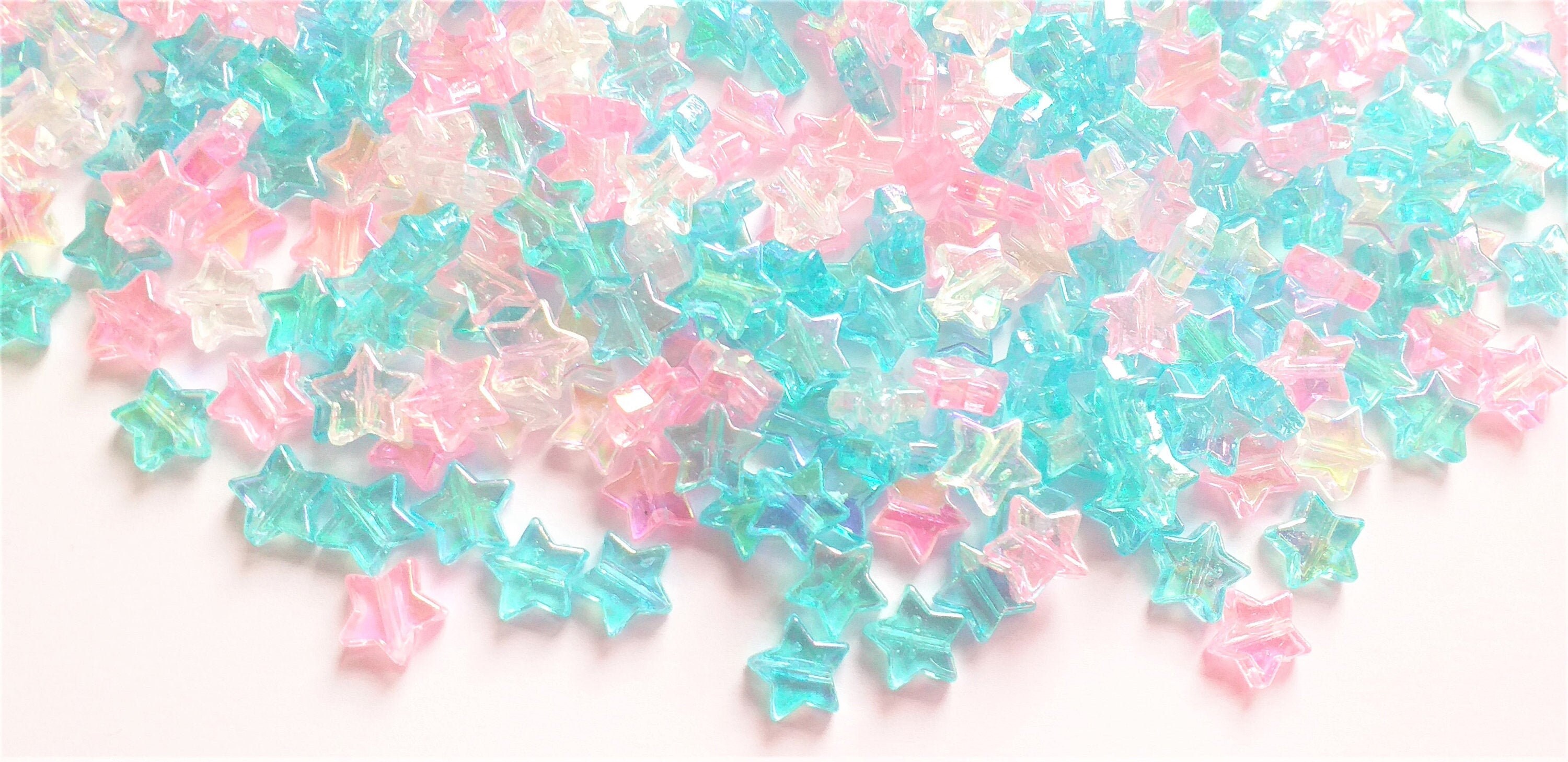 Acrylic Cross Beads | Kawaii Bead Supplies | Cute Pastel Kei Bracelet &  Necklace DIY (15pcs / 18mm x 24mm / Assorted Color)