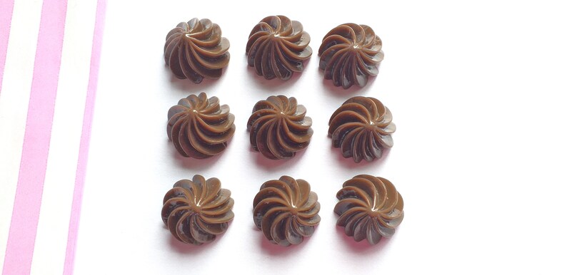 3/5/10 Chocolate Iced Gem Candy Cabochons Decoden Kawaii - Etsy UK