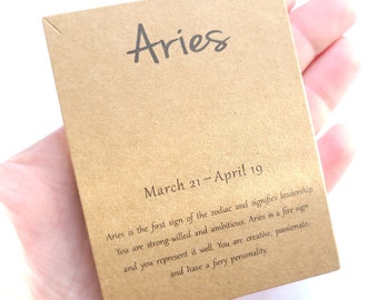 5/10 pcs ARIES Zodiac Jewellery card for necklaces , bracelets etc