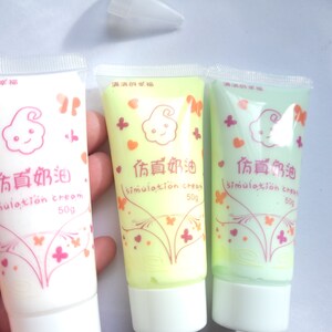 1/6 pieces 50g whipped cream glue, decoden, air dry clay, craft supplies, dolls house supplies bild 3
