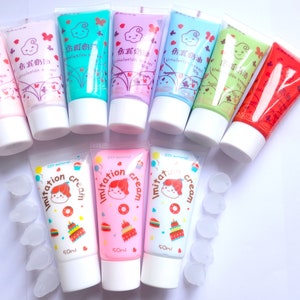 1/6 pieces 50g whipped cream glue, decoden, air dry clay, craft supplies, dolls house supplies bild 10