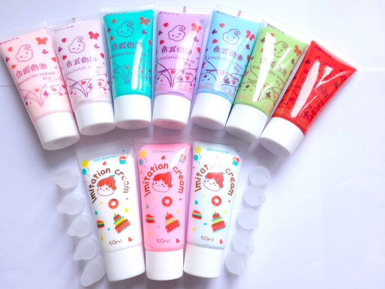 1/6 pieces 50g whipped cream glue, decoden, air dry clay, craft supplies, dolls house supplies bild 10