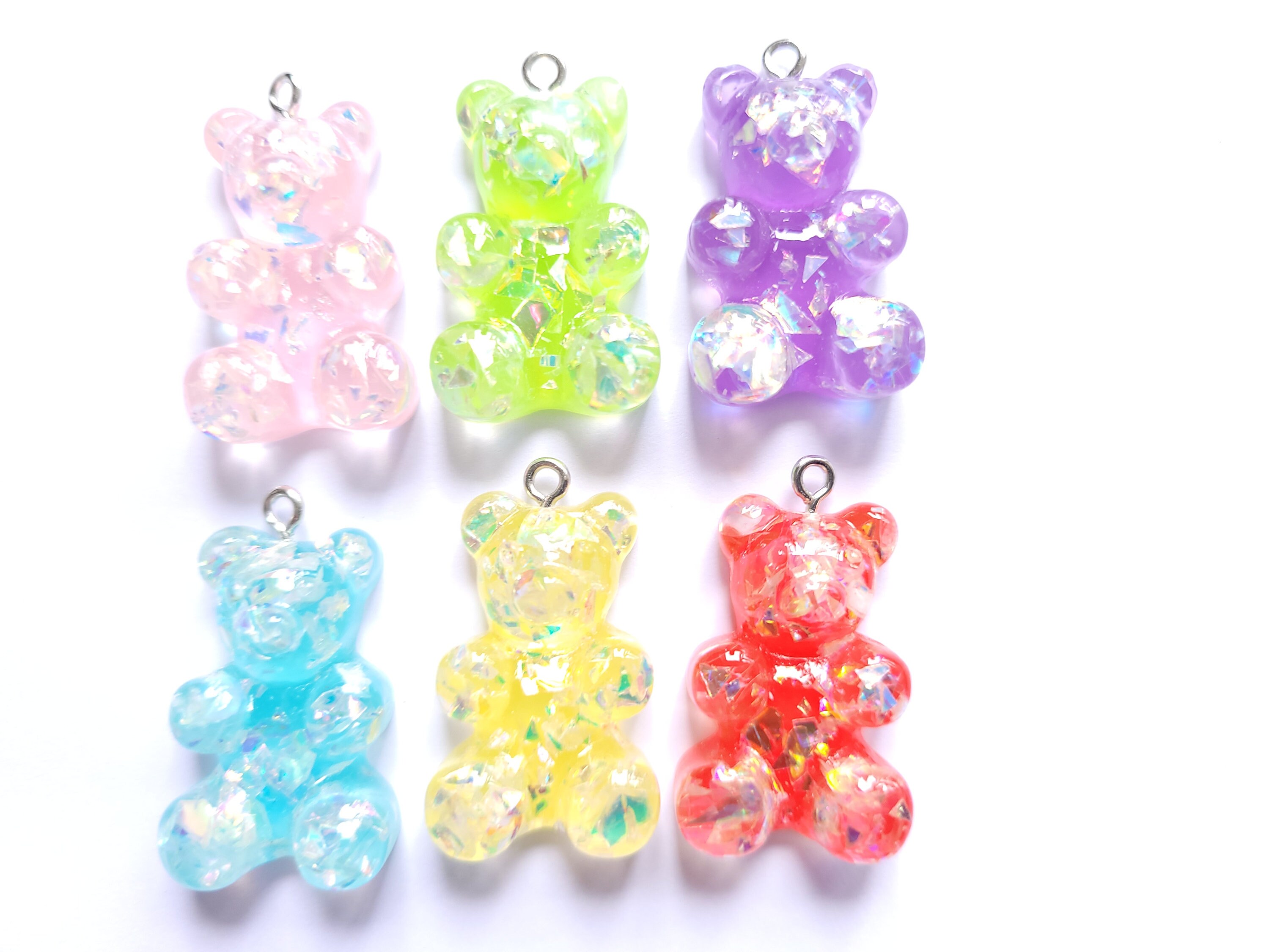 5/10/20 Pieces Super LARGE Pastel Jelly Gummy Bear Charms , Craft Supplies,  Decoden Crafts, -  Sweden