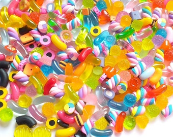 300pcs Dolly mixture fake candy Jelly sweet cabochons,