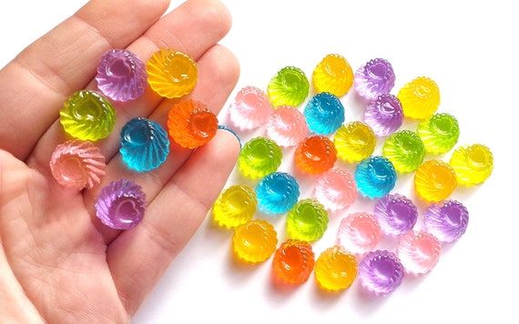 Jelly sweet cabochon set, decoden charms, slime making crafts, craft  supplies