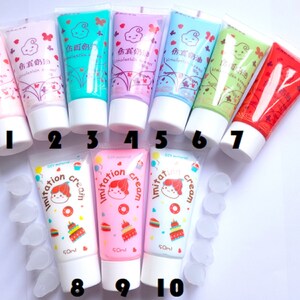 1/6 pieces 50g whipped cream glue, decoden, air dry clay, craft supplies, dolls house supplies bild 2
