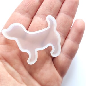 Dog flexible mold - for UV epoxy resin and more - mold creations - kawaii craft supplies, cabochon mould,