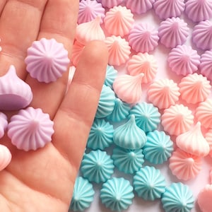 3/6/9pc meringue candy cabochons, decoden kawaii craft supplies