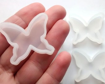 Butterfly flexible mold - for UV epoxy resin and more - mold creations - kawaii craft supplies, cabochon mould,