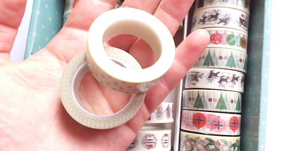 BULK BUY , Washi Tape , 15mm Tape, Stationary Craft Supplies, Christmas Washi  Tape, 30m , 60m , 90metres 