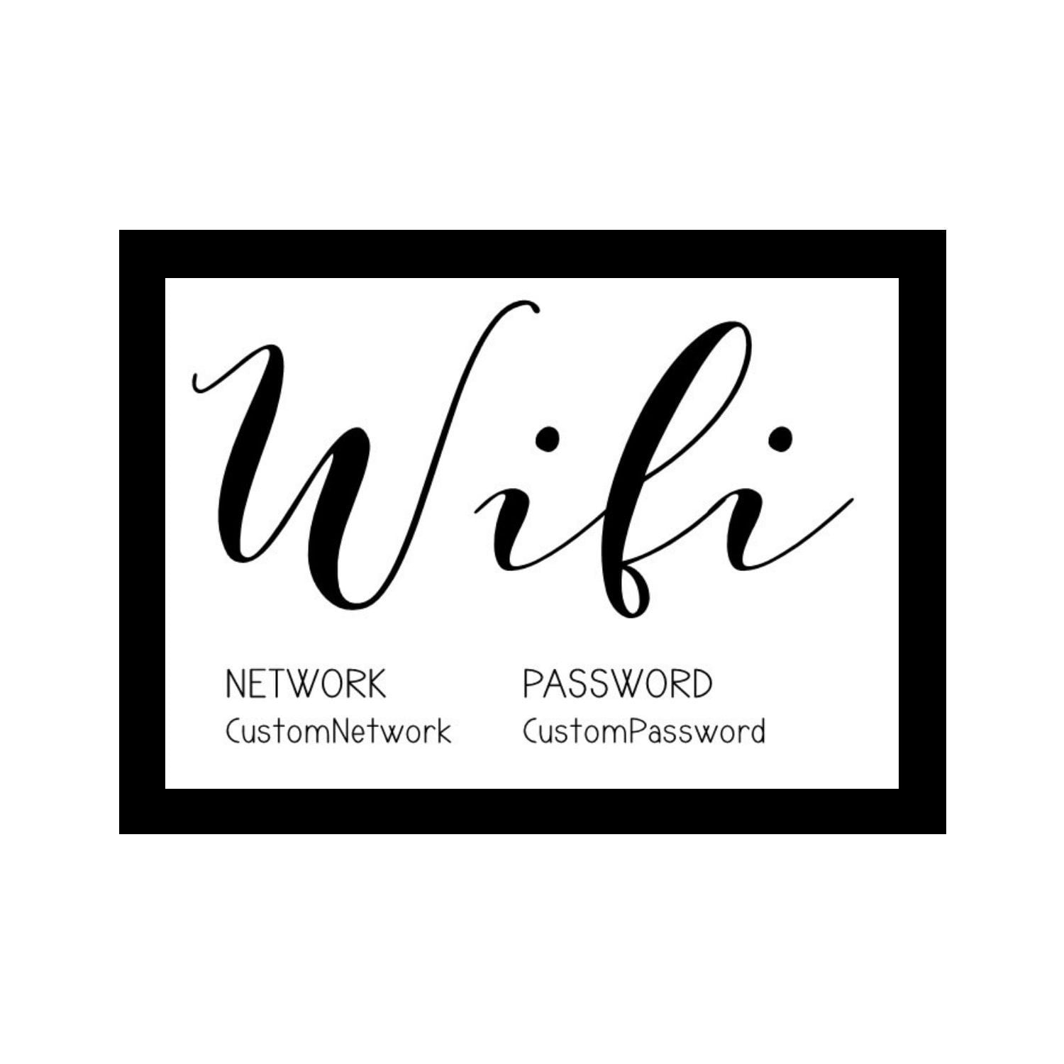 Wi-fi Password Sign / Home Decor Gallery Wall Print / Funny - Etsy