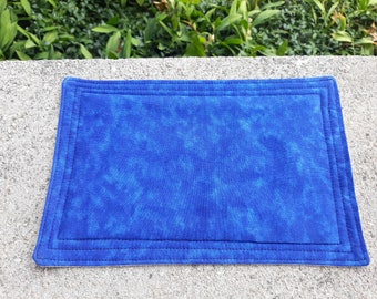 Blue Mug Rug - Snack Mat