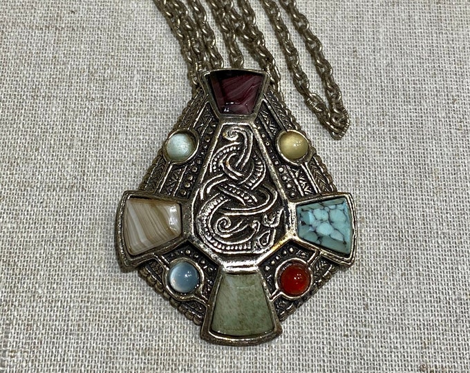 Signed Miracle Celtic Style Pendant on Chain