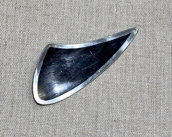 Signed Jorgen Jensen Pewter Mid Century Modern Brooch