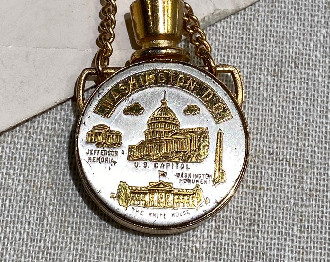 Vintage Washington, D. C. Souvenir Perfume Flask Bracelet