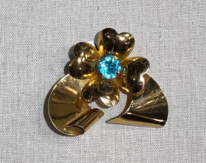 1940s Signed Coro Retro Modern Brooch and Pendant