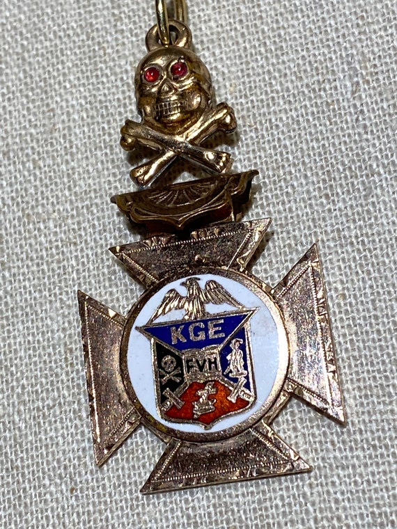 Antique Knights of the Golden Eagle Gold Filled Watch… Gem