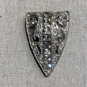 Vintage 1920s Rhinestone Dress Clip