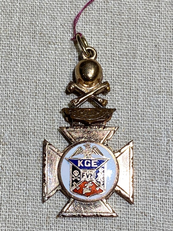 Antique Knights of the Golden Eagle Gold Filled Watch… Gem