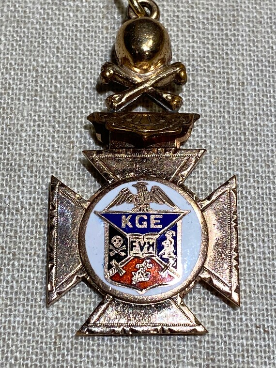 Antique Knights of the Golden Eagle Gold Filled Watch… Gem