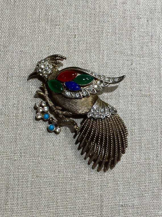 1960s-1970s Unsigned Figural Bird Pin