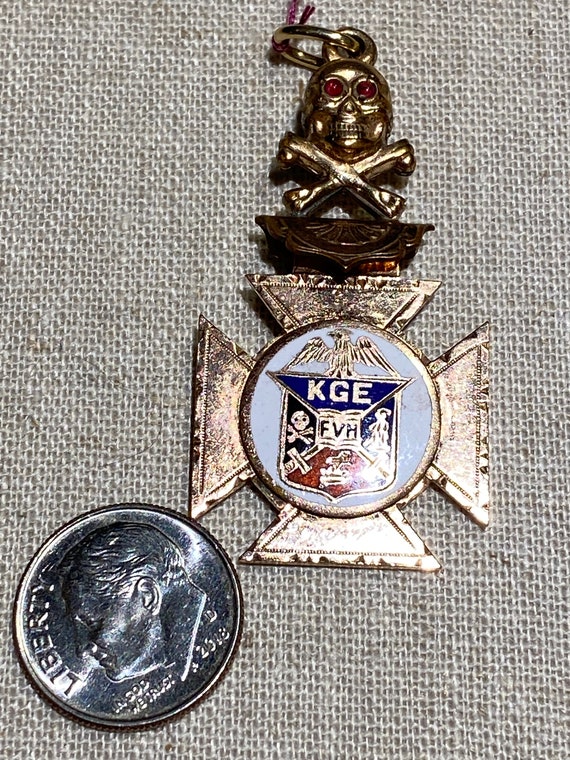 Antique Knights of the Golden Eagle Gold Filled Watch… Gem