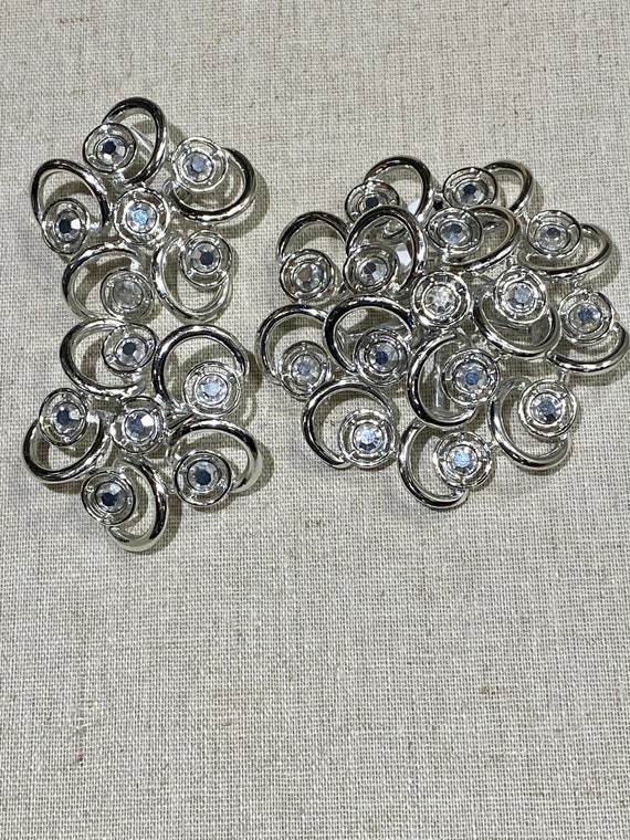 Large Signed Sarah Coventry Rhinestone Brooch and 