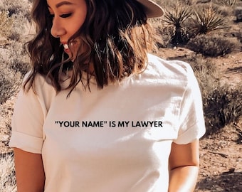 Aangepaste advocaat shirt, nieuwe advocaat shirt, advocaat graduatiegift, advocaat shirt, gepersonaliseerde advocaat shirt, cadeau voor advocaten