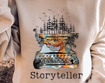 Storyteller Sweatshirt, Future Author Sweater, New Writer Sweatshirt, Cozy soft fall sweater, Funny Writer Birthday gift, Gifts for Writers