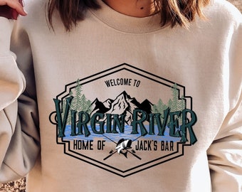 Virgin River inspired Sweatshirt, Jacks Bar Sweater, Virgin River, Home of Jacks Bar, Jack and Mel