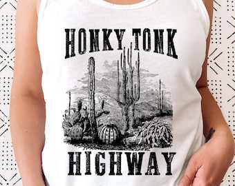 Camicia Honky Tonk Highway, Canotta Honky Tonk, Camicia Western meridionale, Camicia di musica country, Ragazza Honky Tonk