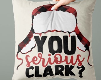 Christmas Vacation Pillow, You serious Clark, Funny Holiday Pillow, Christmas Pillow, Jolliest Bunch Pillow Holiday Pillow Griswold Pillow