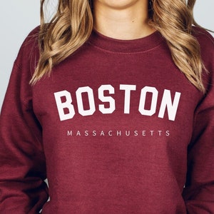 Boston Sweatshirt, Massachusetts Sweatshirt, New England Sweater, Boston Vintage Style