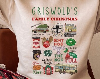 Christmas Vacation Sweatshirt, Funny Holiday Sweater, Griswold Family Christmas, Jolliest Bunch Sweatshirt, Griswold quotes Sweater,