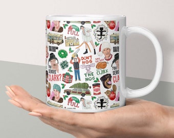 Christmas Vacation Camping Mug, Funny Holiday Mug, Coffee Mug, Enamel, Jolliest Bunch of, Griswold Mug, Christmas Vacation Movie, Lotta Sap