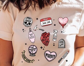 True Crime Shirt, True Crime Obsessed, Gift for True Crime Lovers, Murder Show Shirt, True Crime Junkie, Crime Show Shirt, Murder Shirt