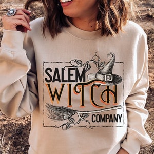 Salem Witch Company Sweatshirt, Salem Witches Shirt, Witch Sweatshirt, Salem Sweatshirt, Halloween Witch Sweater, Witches, Witchcraft