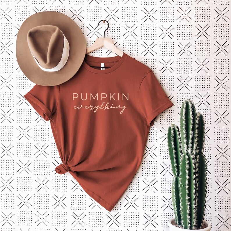 Camisa de calabaza todo, camisa de calabaza, camisa de calabaza linda, camisa de otoño linda, camisa de otoño simple, camisa de otoño suave y acogedora rust